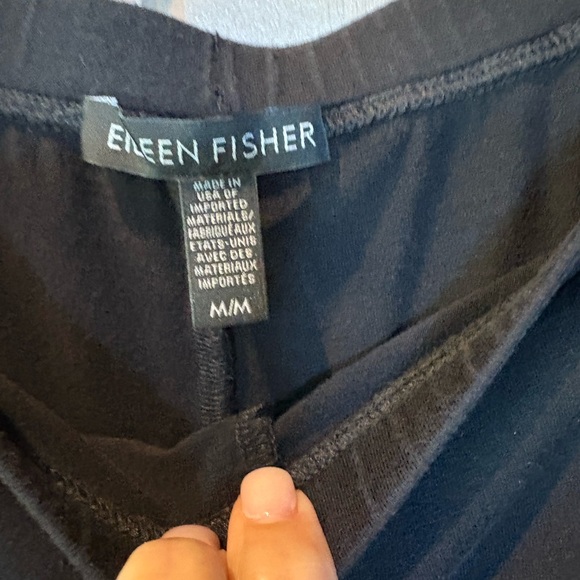 Eileen Fisher Black V-Neck Top - Picture 3 of 7